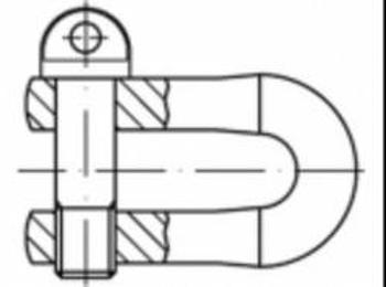 Třmen Toolcraft, forma A, M5, 100 kg, 10 ks