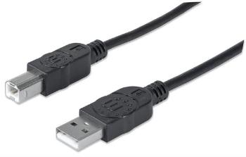 Manhattan 306218 USB Type-A Male / Type-B Male, 1m , černý