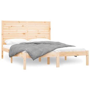Rám postele masivní dřevo 140 × 200 cm, 3104608 (3104608)