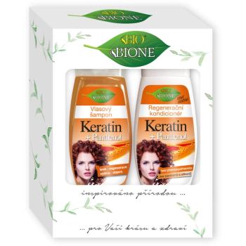 Bione Cosmetics Keratin + Panthenol dárková sada (s regeneračním účinkem)