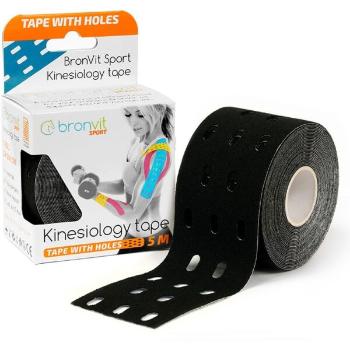 BronVit SPORT KINESIO TAPE Kinesio tejp, černá, velikost