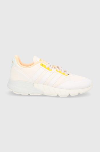 Boty adidas Originals GZ9173 béžová barva, na plochém podpatku