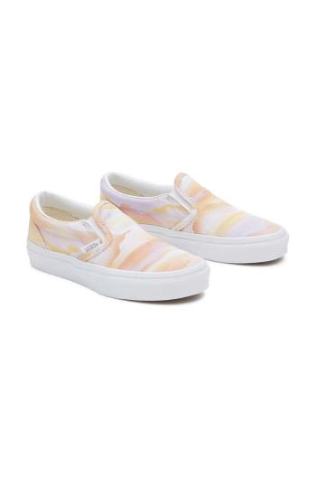 Dětské tenisky Vans UY Classic Slip-On oranžová barva