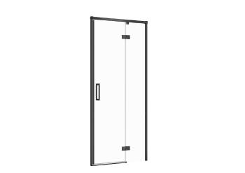 CERSANIT Sprchové dveře LARGA ČERNÉ 90X195, pravé, čiré sklo S932-124