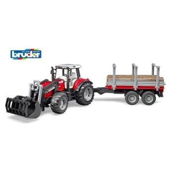 Bruder Farmer - Massey Ferguson traktor s vlekem (4001702020460)