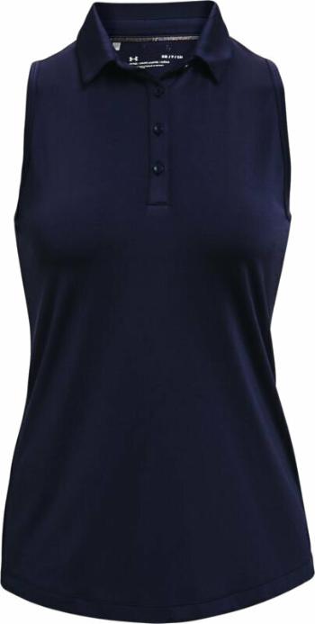 Under Armour Zinger Womens Sleeveless Midnight Navy/Midnight Navy/Metallic Silver XS Polo košile