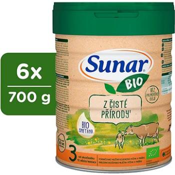 Sunar BIO 3 batolecí kojenecké mléko 6× 700 g (8592084418380)