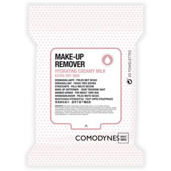 Comodynes Make-up Remover Creamy Milk odličovací ubrousky pro velmi suchou pleť 20 ks