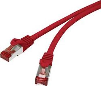 Síťový kabel RJ45 Renkforce RF-3432086, CAT 6, S/FTP, 15.00 cm, červená