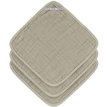 Lässig Muslin Washcloth Set Olive 30 × 30 cm, 3 ks (4042183427584)
