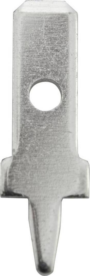 Faston zástrčka Vogt Verbindungstechnik 3775l08.28 2.8 mm x 0.8 mm, 180 °, bez izolace, kov, 100 ks