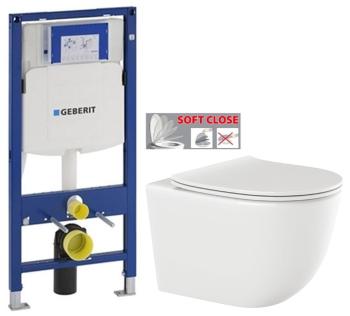 GEBERIT Duofix bez tlačítka + WC INVENA TINOS  + SEDÁTKO 111.300.00.5 NO1