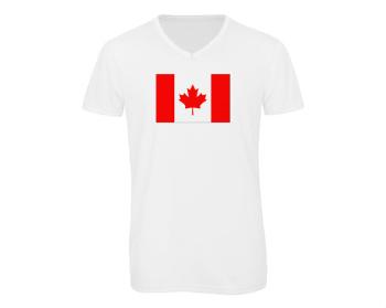 Pánské triko s výstřihem do V Kanada