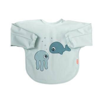 Done by Deer ™ Sleeve Bib Sea friends Blue