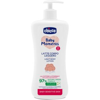 Chicco Baby Moments Sensitive jemné tělové mléko 500 ml