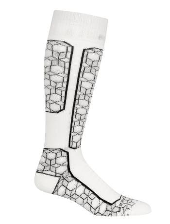 dámské ponožky ICEBREAKER Wmns Ski+ Medium OTC Alpine Geo, Snow/Black velikost: L