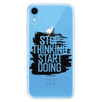 Odolné silikonové pouzdro iSaprio - Start Doing - black - iPhone XR