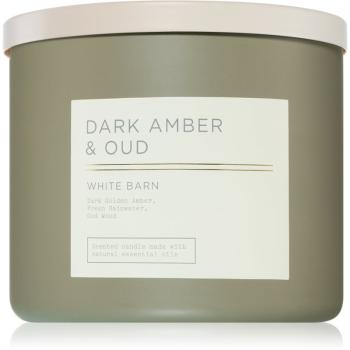 Bath & Body Works Dark Amber & Oud vonná svíčka 411 g