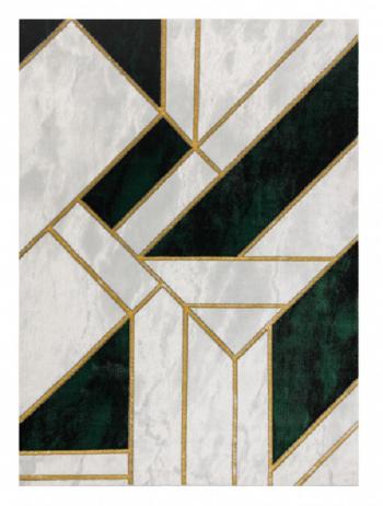 Dywany Łuszczów Kusový koberec Emerald 1015 green and gold - 140x190 cm Vícebarevná