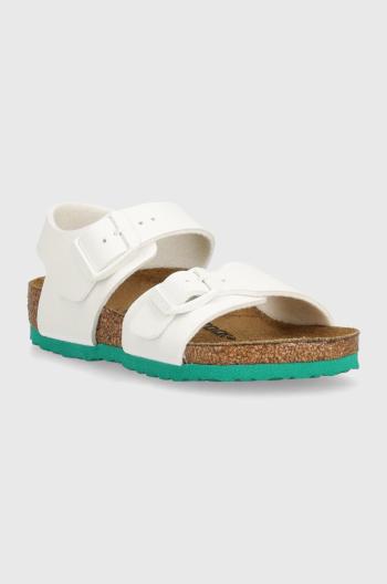 Dětské sandály Birkenstock New York Kids BF bílá barva