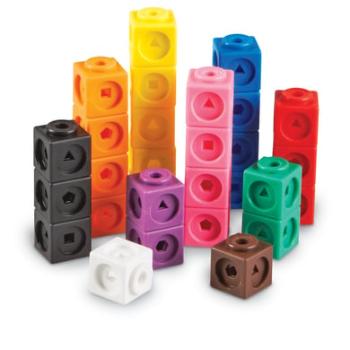 Learning Resources ® Mathlink® Cubes, sada 100 kusů