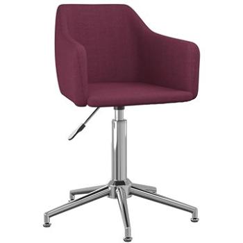 Otočná jídelní židle fialová textil, 331196 (331196)