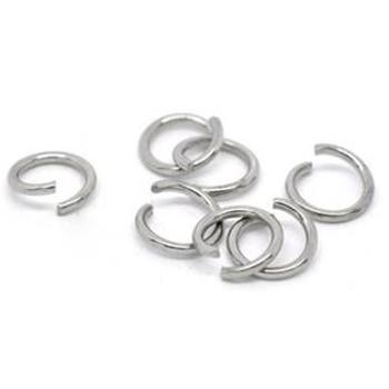 Šperky4U komponenty - ocelový kroužek 0,5x6 mm - OK1054
