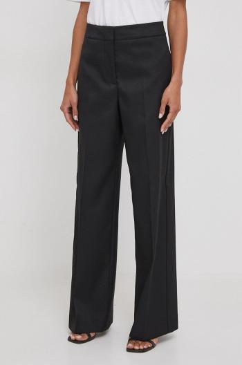 Kalhoty Calvin Klein dámské, černá barva, jednoduché, high waist, K20K206333