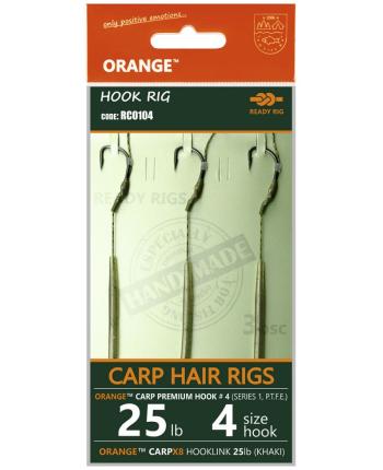 Life orange návazce carp hair rigs s1 14 cm 3 ks - 6 20 lb