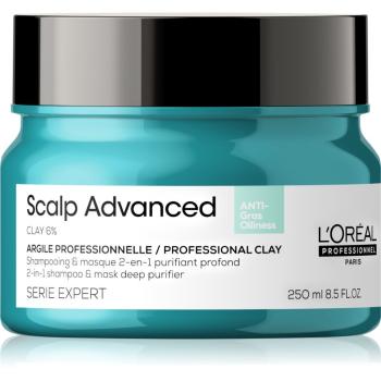 L’Oréal Professionnel Serie Expert Scalp Advanced šampon a maska 2 v 1 pro mastné vlasy a vlasovou pokožku 250 ml