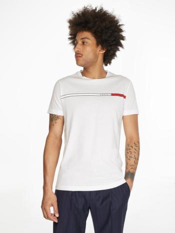 Tommy Hilfiger pánské bílé tričko - XL (YBR)