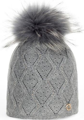 Granadilla Serrault Fur Beanie - med grey uni