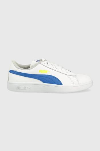 Dětské kožené sneakers boty Puma 36517033 bílá barva