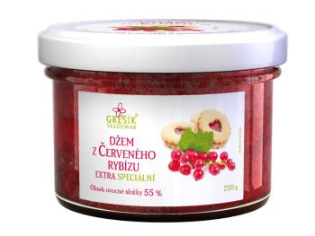 Valdemar Grešík Grešík Džem z Červeného rybízu extra Speciální 220 g