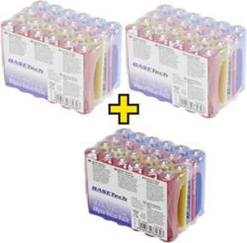 Mikrotužková baterie AAA alkalicko-manganová Basetech 1170 mAh, 1.5 V, 72 ks