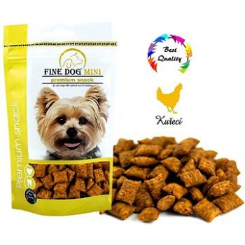 FINE DOG MINI Plněné polštářky KUŘECÍ 80g (8595657303137)