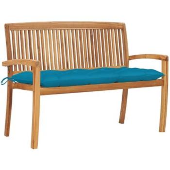 SHUMEE Stohovatelná lavice s poduškou 128,5 cm teak 3063298 (3063298)