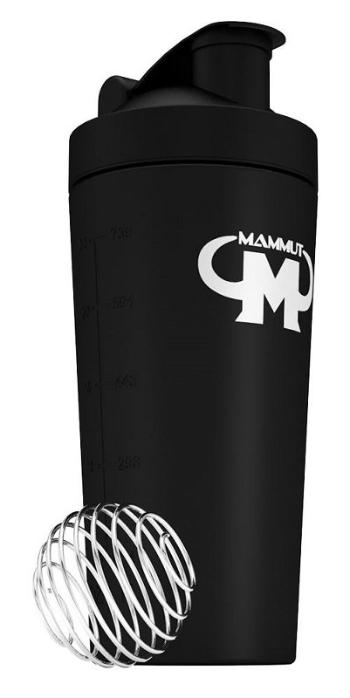 Stainless Steel Shaker (z nehrdzavejúcej ocele) - Mammut Nutrition Čierna 700 ml.