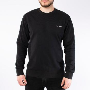 Carhartt WIP Script Embroidery Sweat I024678 BLACK/WHITE