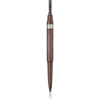 Rimmel Brow This Way tužka na obočí s kartáčkem 2 v 1 odstín 002 Medium Brown 0,25 g