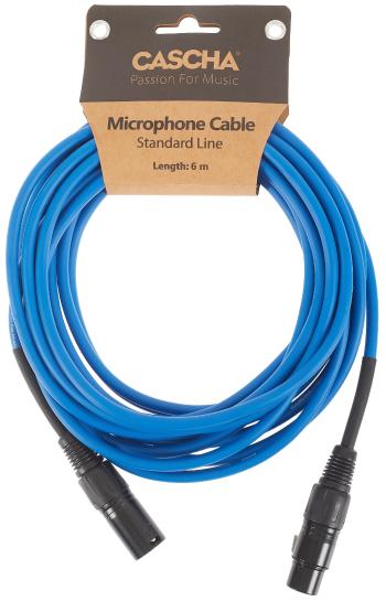 Cascha Standard Line Mic Cable Blue 6m