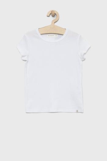 Dětské tričko Abercrombie & Fitch bílá barva
