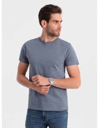 Pánské bavlněné tričko Classic BASIC V5 OM-TSBS-0146 denim 