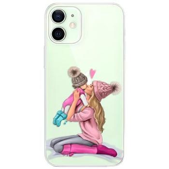 iSaprio Kissing Mom - Blond and Girl pro iPhone 12 (kmblogirl-TPU3-i12)