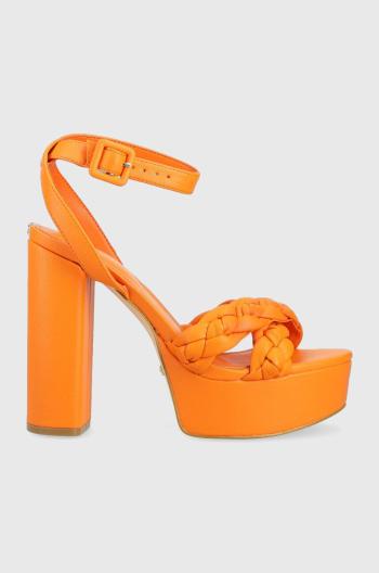 Sandály Guess GABIRA oranžová barva, FL6GBR ELE03