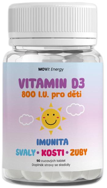MOVit Energy vitamin D3 800 I.U. pro děti,. 90 tablet
