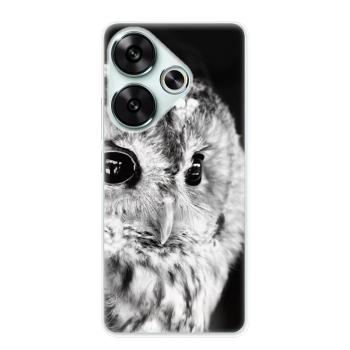 Odolné silikonové pouzdro iSaprio - BW Owl - Poco F6