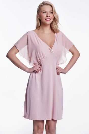 Dámská noční bambusová košilka VIOLETTA S Růžová