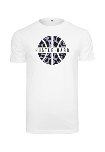 Mr. Tee Hustle Hard Tee white - L