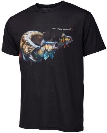 Savage Gear Tričko Cannibal Tee Black S